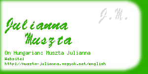 julianna muszta business card